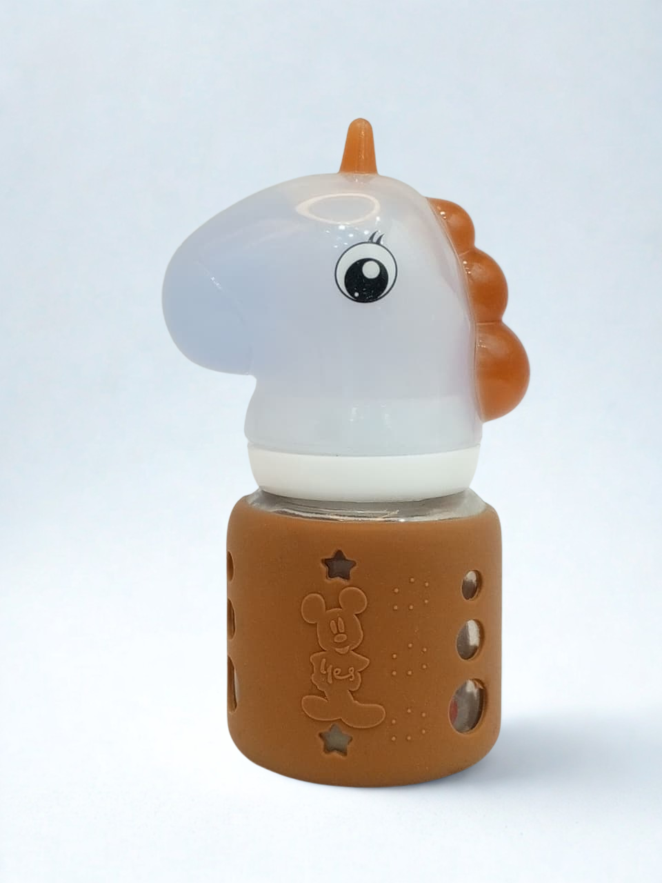 Baby Feeder Bottle Imported with Horse cap and Brown Silicone Cover Baby Shaark