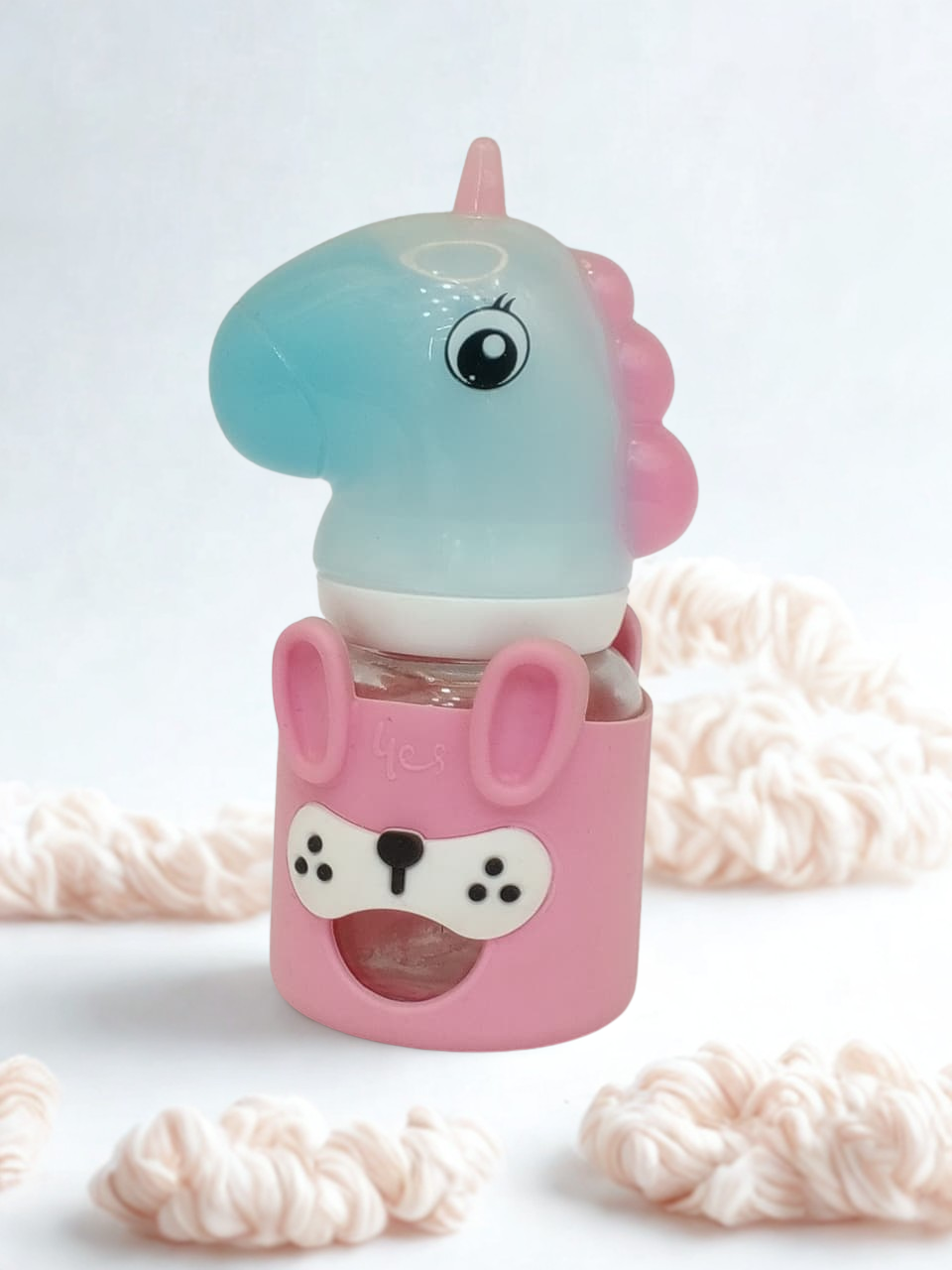 Baby Feeder Bottle Imported with Unique Horse Cap and Pink Silicone Cover Baby Shaark