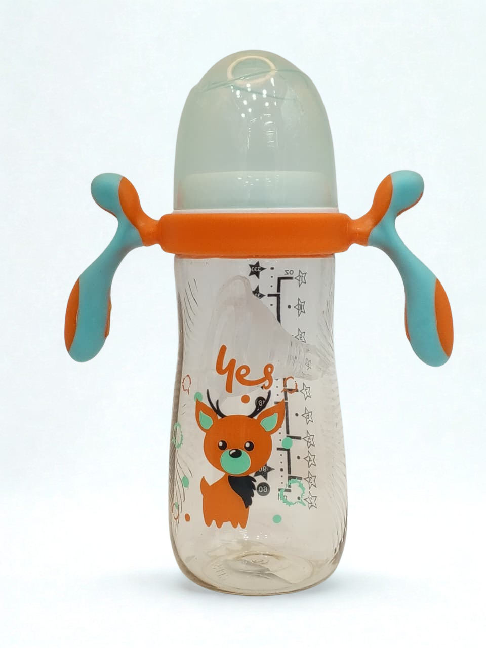 Feeder Bottles YES Orange Plastic Feeding Bottles Baby Shaark