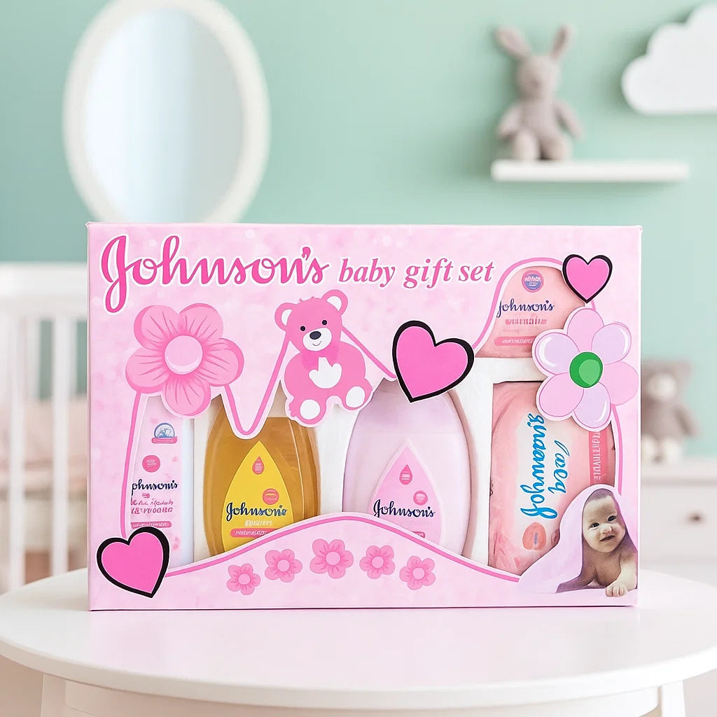 5 Pieces Johnson's Baby Gift Set Baby Shaark