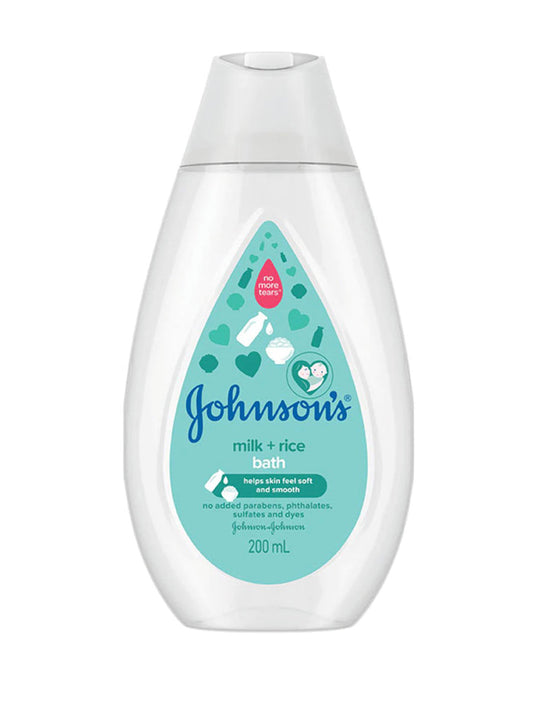 Johnson's Baby Milk And Rice Hair & Body Baby Bath 200ml