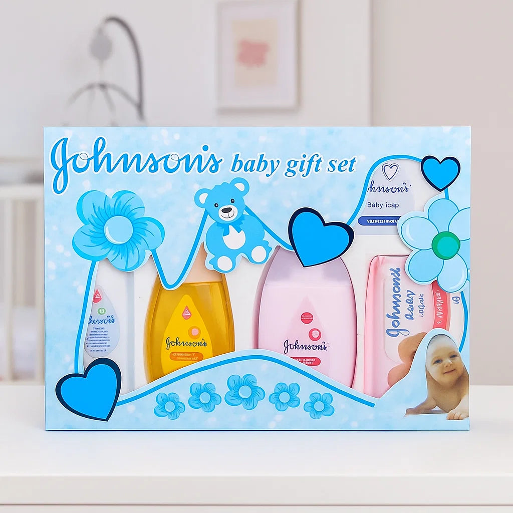 5 Pieces Johnson's Baby Gift Set Baby Shaark