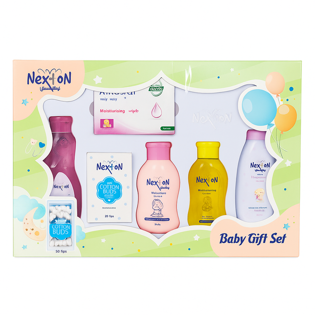 Nexton Baby Gift Set – Premium 6-in-1 Newborn Care Collection Baby Shaark
