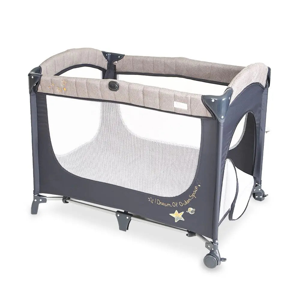 Drop Side Play Pen - Blue Baby Shaark